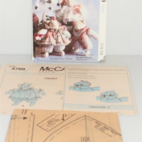 PTN 1990 McCall's Crafts FAT CAT PACKAGE  McCall's Pattern #659 Sewing Pattern - Picture 1 of 3